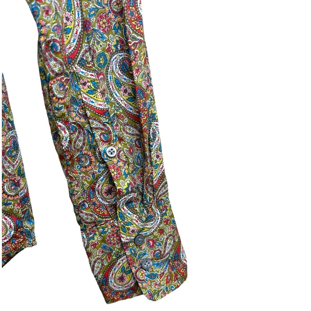 J. Crew, Women’s ‘Slim Perfect Shirt’ Liberty Paisley ‘Lee Manor’ Print, Size 00 - Picture 12 of 13